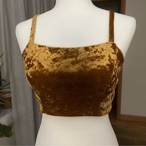 Velvet Crop Top
